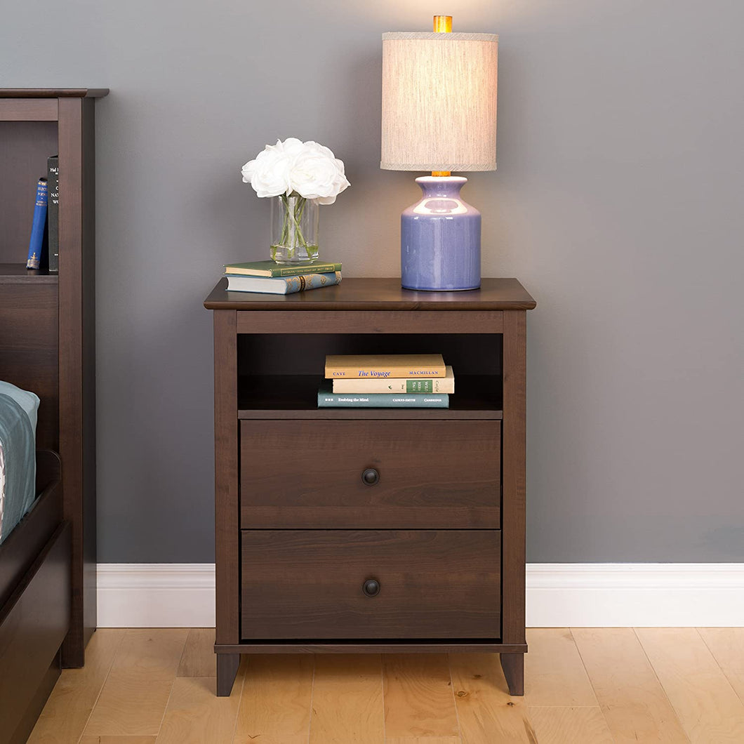 2 Drawer Tall Nightstand